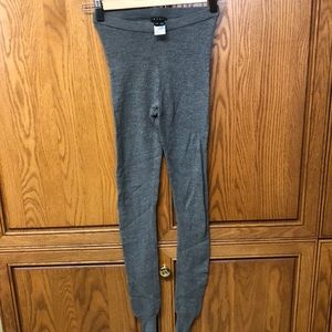 Wool waffle knit leggings.